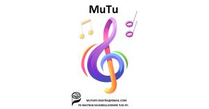 Värikäs nuottiavain valkoisella taustalla