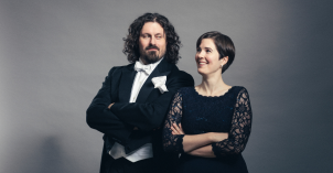 baritoni Aleksi Koponen ja pianisti Jenna Ristilä