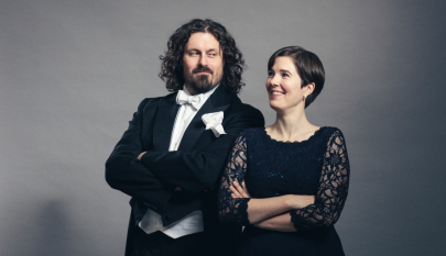 baritoni Aleksi Koponen ja pianisti Jenna Ristilä