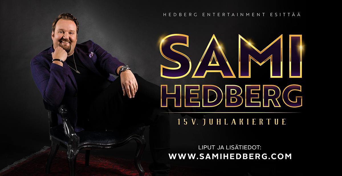 Sami Hedberg poseeraa kiertuemainoksessa