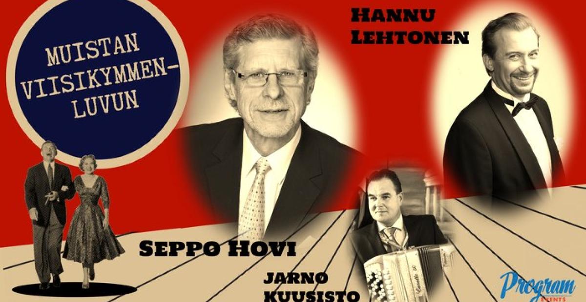 Seppo Hovi konsertin mainoksessa